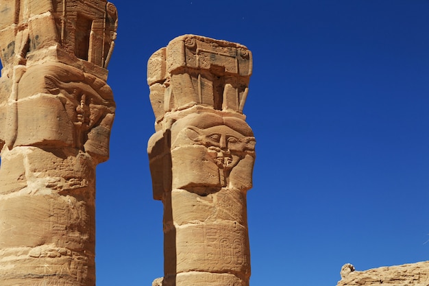 Ancient temple of Pharaoh in the Sudan