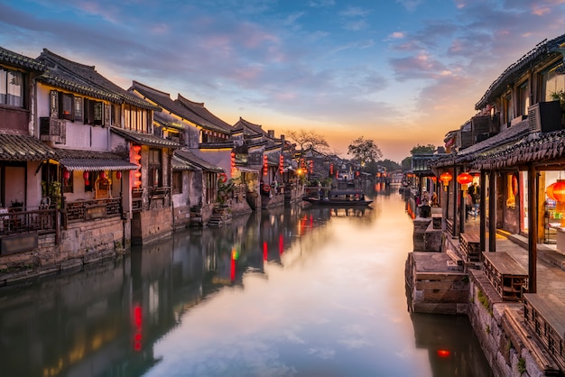 Ancient Town in China with river