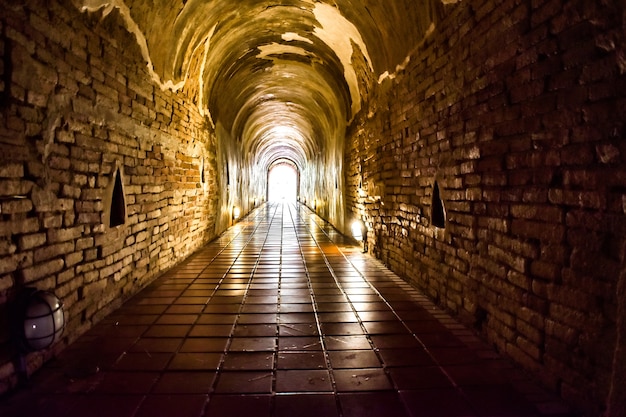 Ancient tunnel of Dharma practice in the Buddha