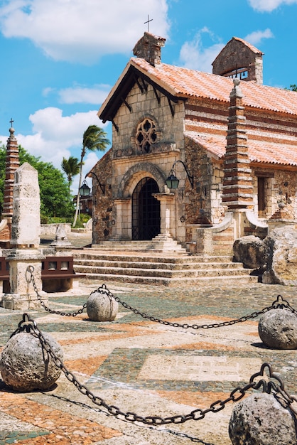 Ancient village Altos de Chavon - Colonial town reconstructed in Dominican Republic. Casa de Campo, La Romana.