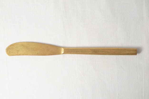 Ancient Vintage Silver Flatware on a White Background