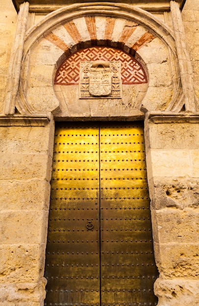 Andalusia Region, south of Spain. Old original arabic door