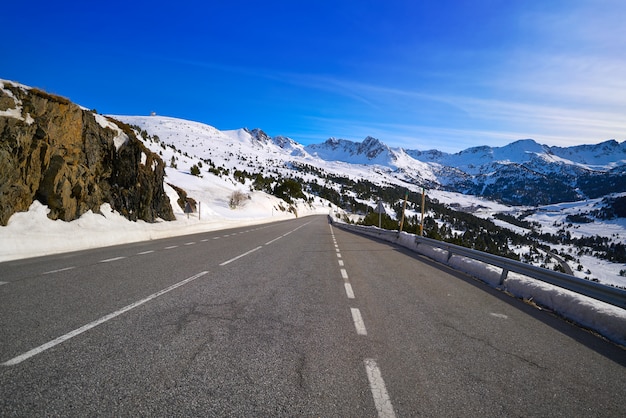 Andorra Grandvalira road to Pas de la Casa