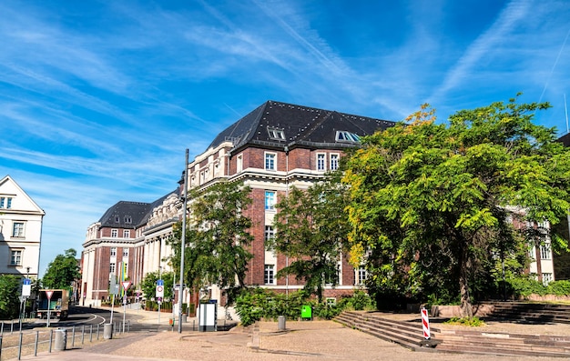 Andreas quarter old town of dusseldorf in north rhinewestphalia germany