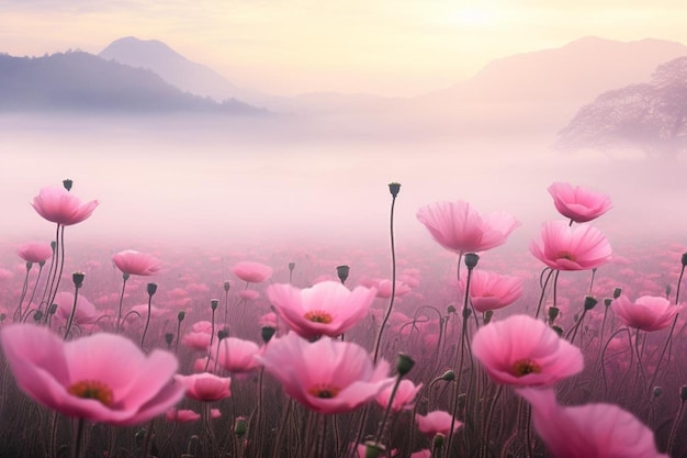 Anemone Serenity Meadow of Tranquil Bliss Anemone natural spring flower image photography