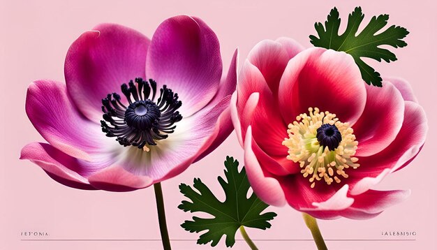 Anemone and Spring Blossoms