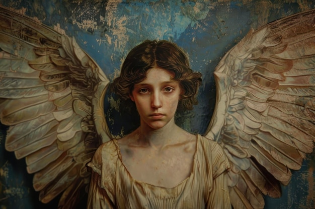 Angel painting art portrait