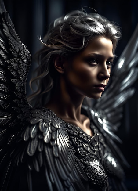 Angel with silver wings I