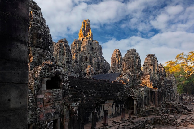 Angkor Wat is a huge Hindu temple complex in Cambodia...