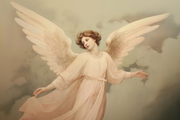 Angle painting angel adult