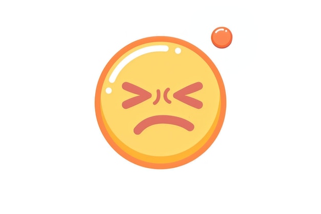 Photo angry face emoji illustration