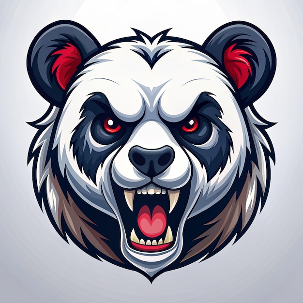 Angry Panda Mascot