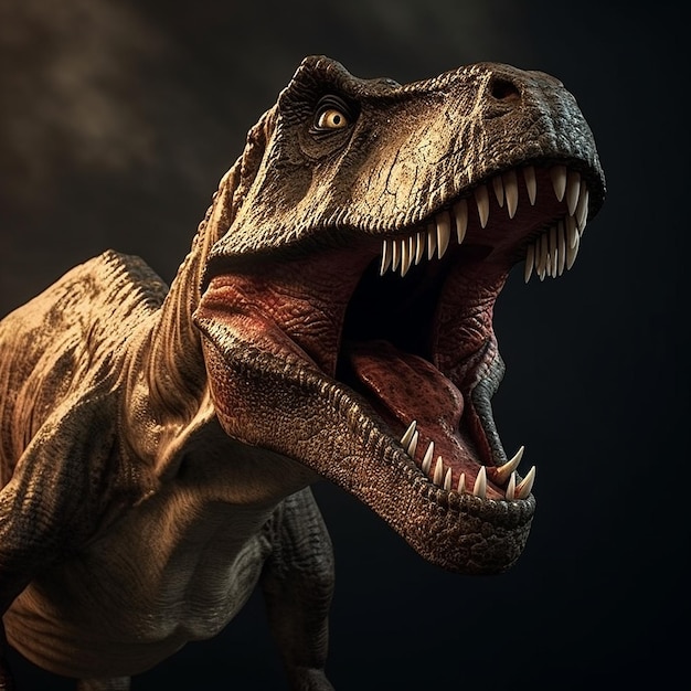 Angry terrible dinosaur animal images Generative AI