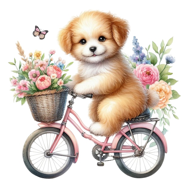 Animal Bicycle with Flowers