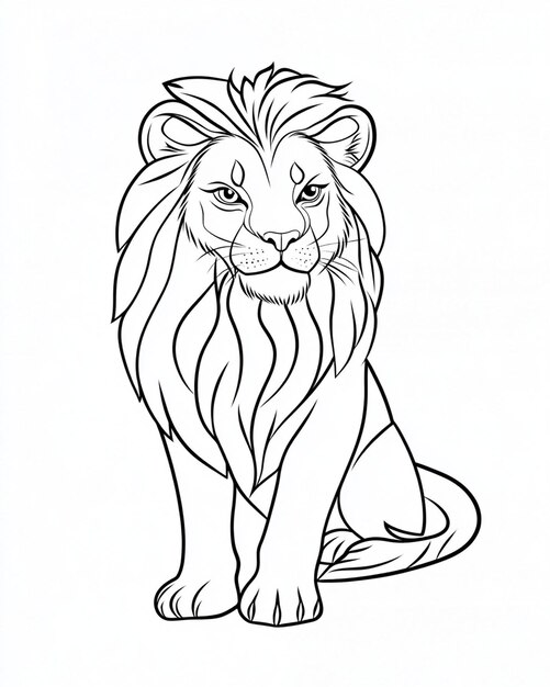 Photo animal coloring page