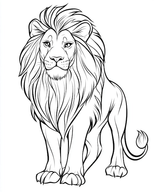 Photo animal coloring page