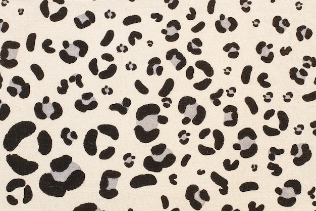 An animal print cloth texture in a close up view