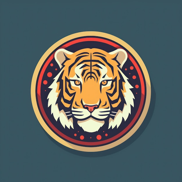 Photo animal tiger logo illustration of a tiger tiger emblem icon logotypedecal print