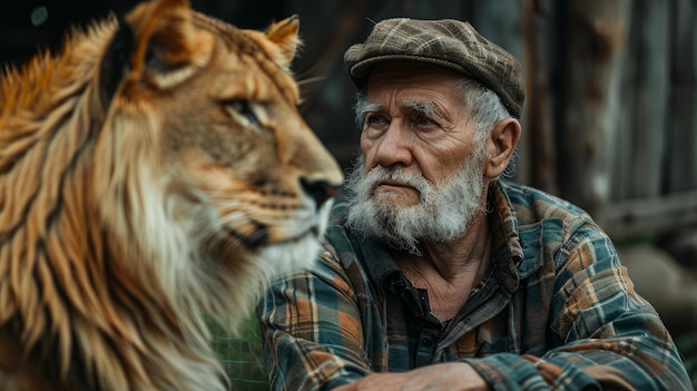 Animal Trainer working with trained animals