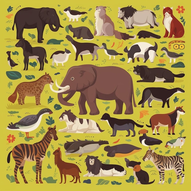 Animals Vector illustrations of various animals