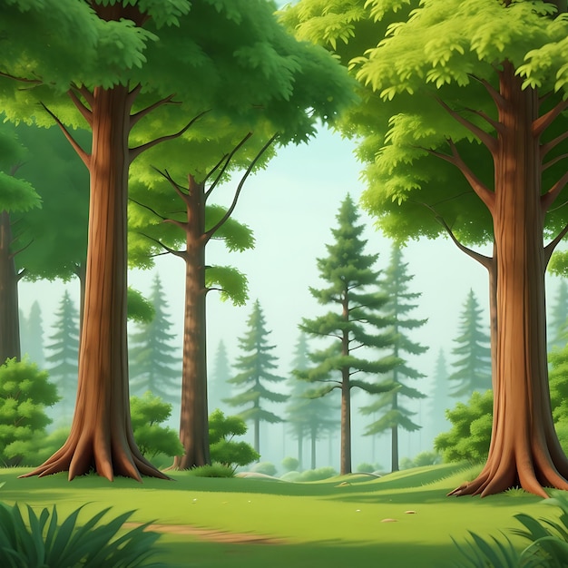 Animate Background with natural landscape generated Ai