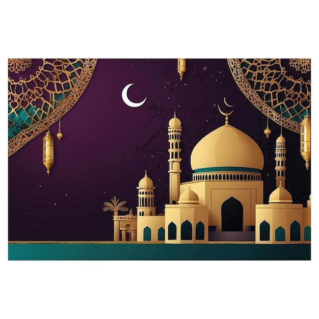 animated background design image for the Eid alAdha holiday theme