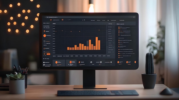 Animated Digital Dashboard with Real Time Data Visualization and Web Performance Monitoring