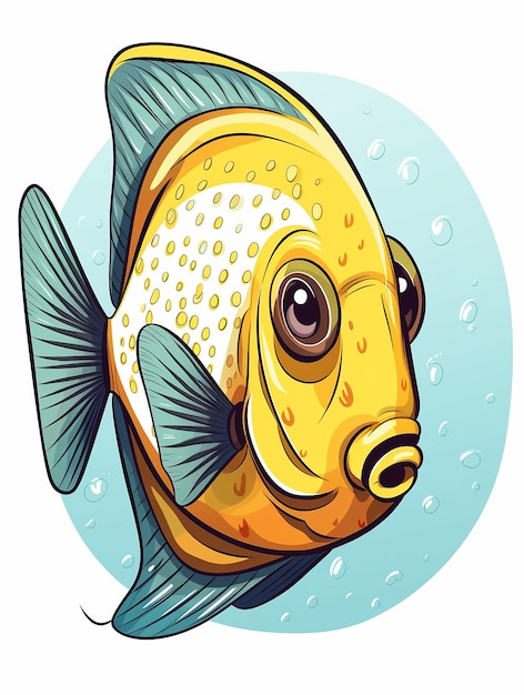 Animated gold fish 3D illustrator