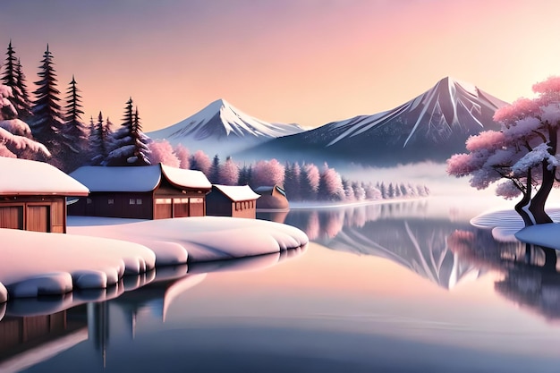 Animated Japanese 3D landscape views with a beautiful natural feel