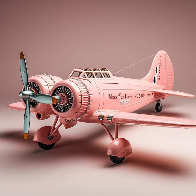 Animated vintage transport in pink