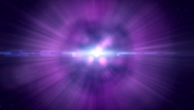 Animation of a purple explosion with a white circle in the center