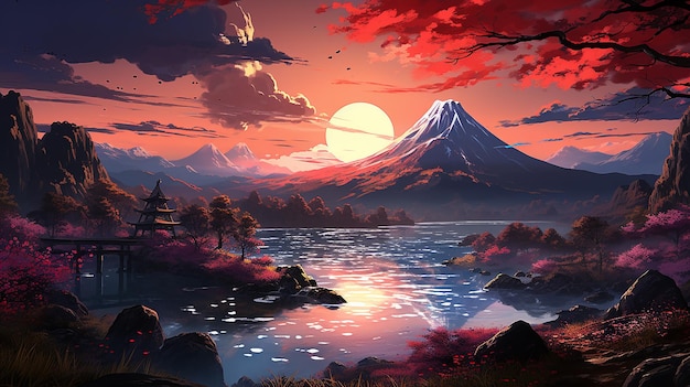 anime style landscape