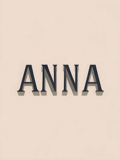 Photo anna sign icon logo banner vector illustration