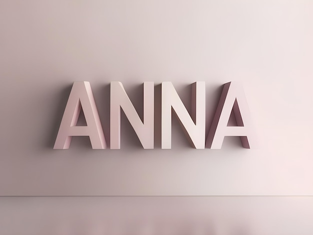 Photo anna sign icon logo banner vector illustration