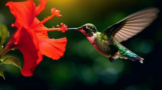 annas hummingbird HD 8K wallpaper Stock Photographic Image