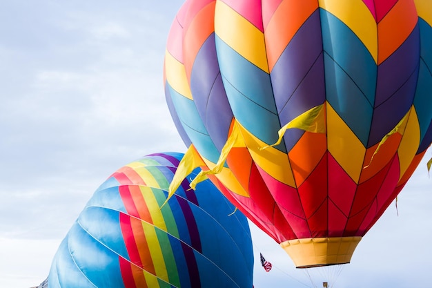 Annual hot air balloon festival in Erie, Colorado.