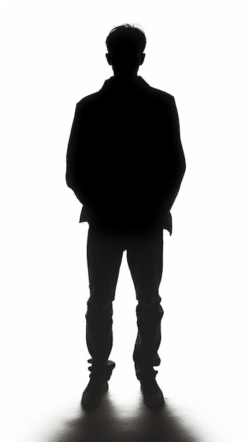 Anonymous Silhouette Young Man in Black