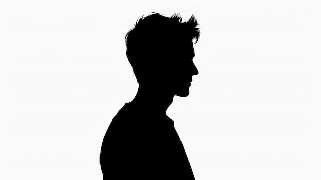 Anonymous Silhouette Young Man in Black