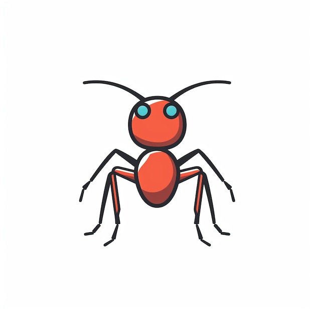 Ant Icon Insect and Nature Symbol Art Logo Illustration