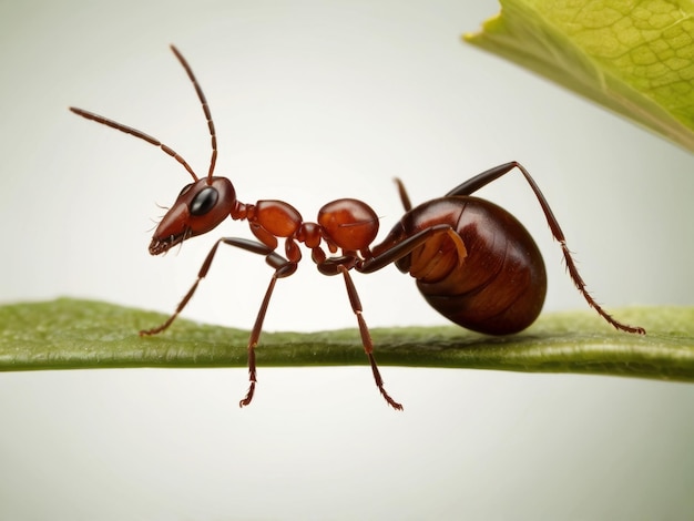 a ant on a leaf that has the number 3 on it