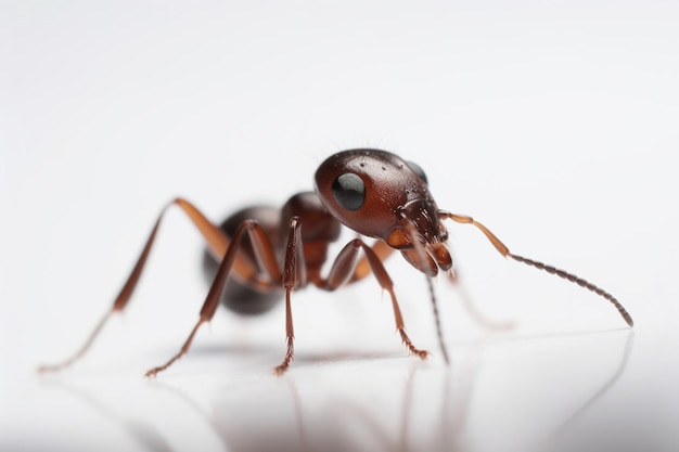 ant on white background