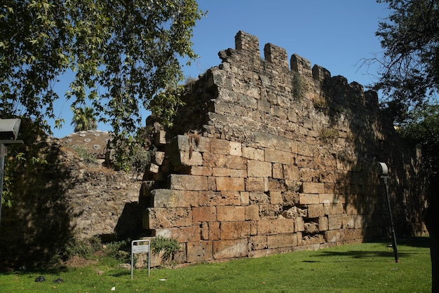 Antalya Old Town Walls in Antalya Turkiye