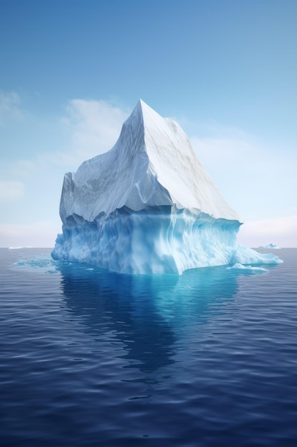 Antarctic sea iceberg Generative AI