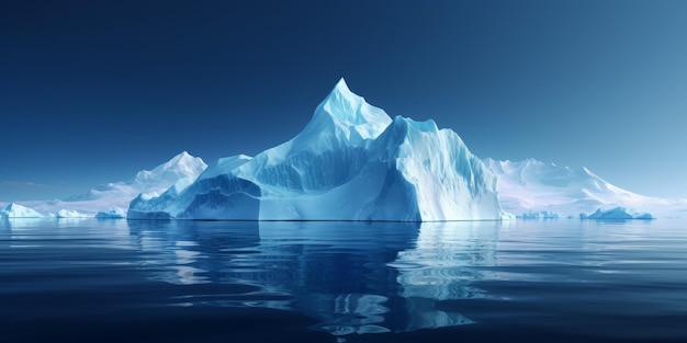 Antarctic sea iceberg Generative AI