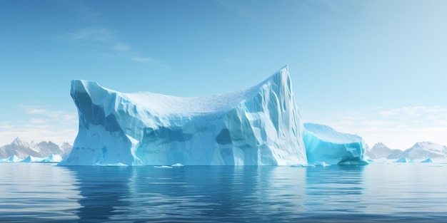 Antarctic sea iceberg Generative AI