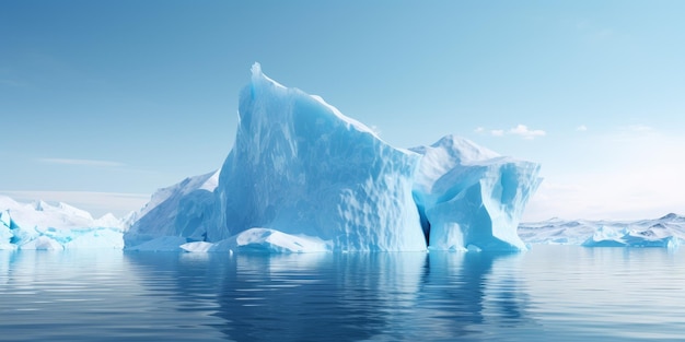 Antarctic sea iceberg Generative AI