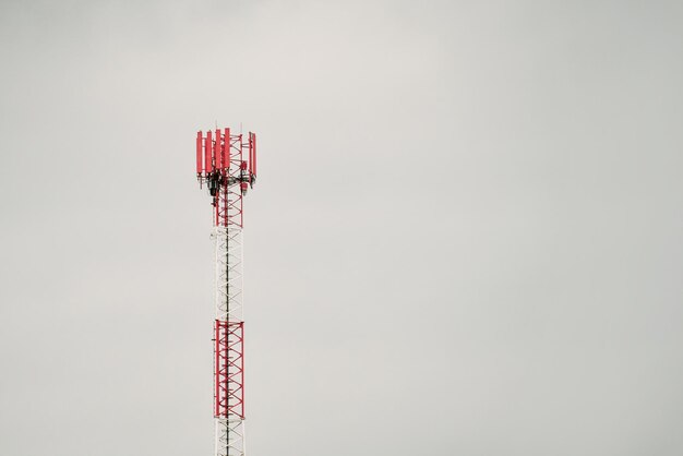 Antenna communication technology Telecommunication 5G and LTE The communication tower connects to data Digital Transformation Internet of Things