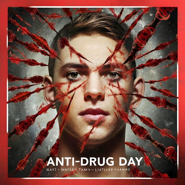 Anti drug day poster