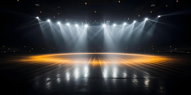 Anticipation Builds on an Empty Stage with a Single Dramatic Spotlight Concept The Thrill of the Spotlight Dramatic BuildUp On an Empty Stage Anticipating the Moment