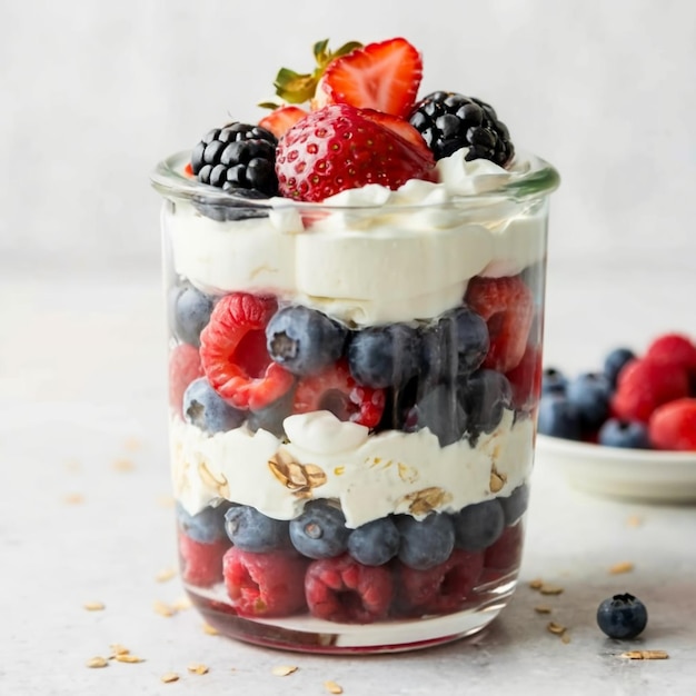 AntioxidantRich Berry Parfait